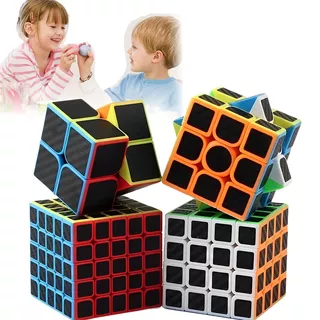 Cubo Rubik 2x2 3x3 4x4 5x5 Cobra Profesional Fibra Carbono