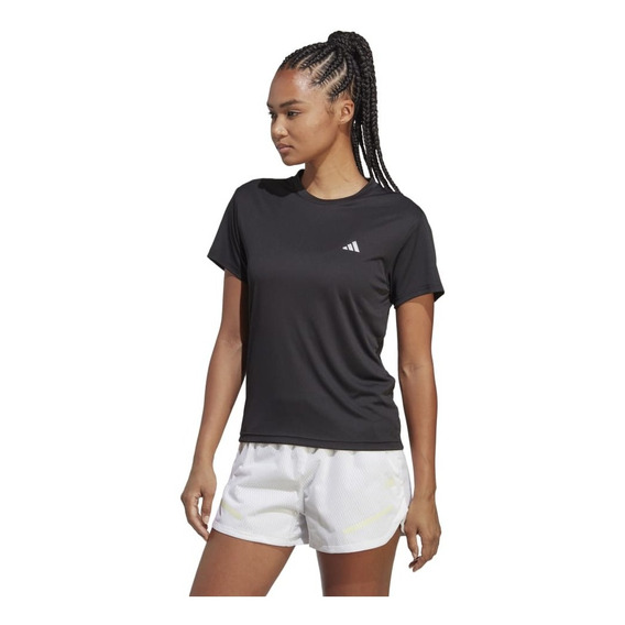 Remera adidas Run It Tee Negro De Dama - Hz0107