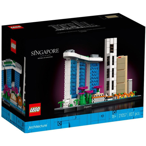 Lego Arquitectura - Singapur - 827 Piezas - Codigo 21057 