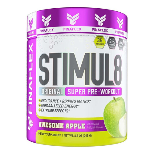 Pre Entreno Finaflex Stimul8 Estimulante 35 Serv Todo Sabor Sabor Apple