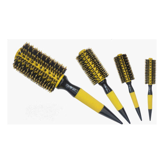 Juego De Cepillos Para Brushing Yellow Mega