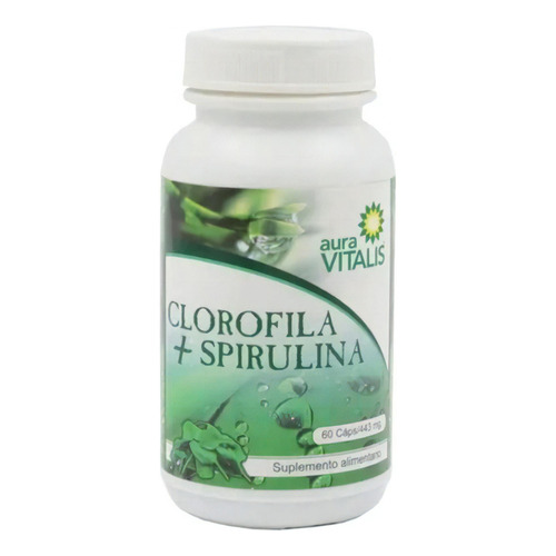 Clorofila + Espirulina 60 Cap, Desintoxicante, Bajar De Peso