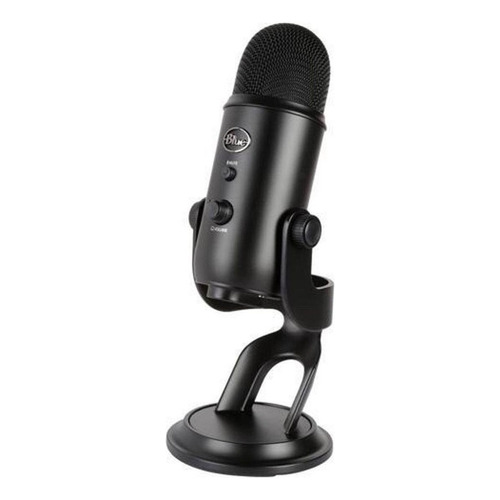 Micrófono Blue Yeti Condensador Omnidireccional color blackout