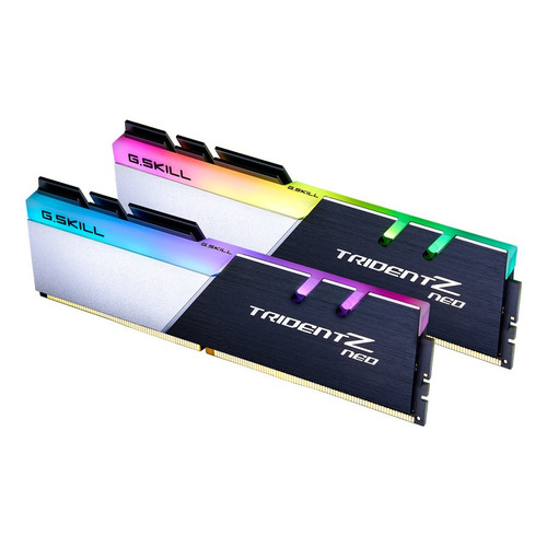 Memoria RAM Trident Z Neo gamer color negro/plata 32GB 2 G.Skill F4-3600C16D-32GTZNC