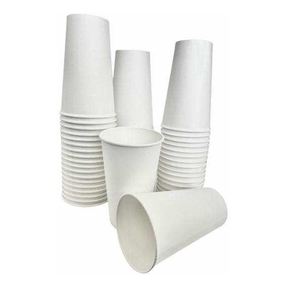 1000 Vasos Desechables Biodegradables 12 Oz Compostables