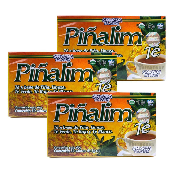 Piñalim 30 Sobres Gn+v 3 Cajas