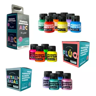 Pintura Para Tela Oh My Chalk! Full 3 Kit: Abc - Fluo -metal