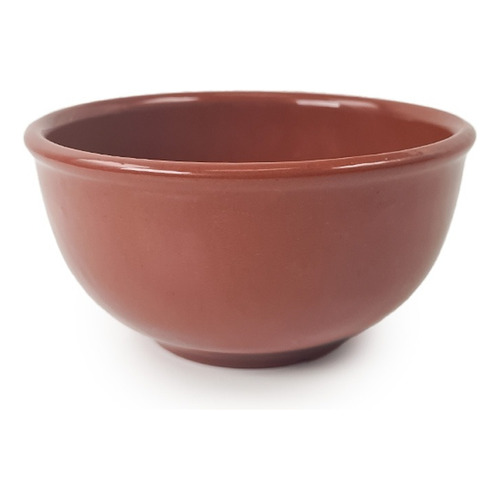 Bols Esmaltado N°25 Bowls Cuenco Cazuela Barro Terrina Deco Color Marrón claro