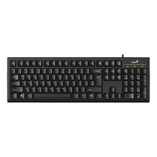 Teclado De Una Mano Genius Smart Kb-100 Qwerty Español Color Negro