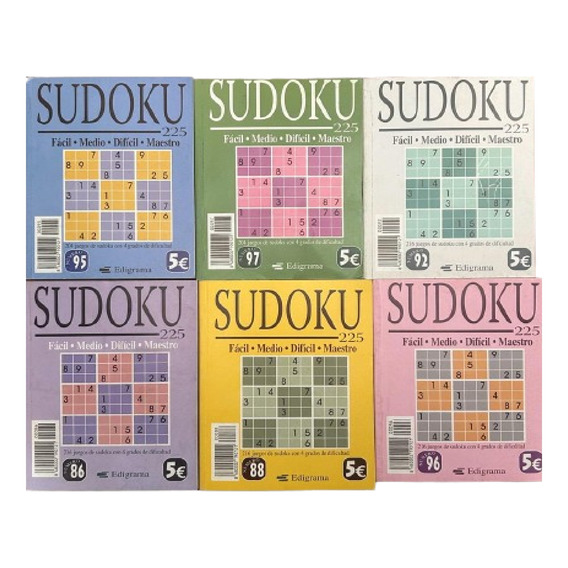 Sudoku Pack 6 Libros - Ingenio  Edigrama 