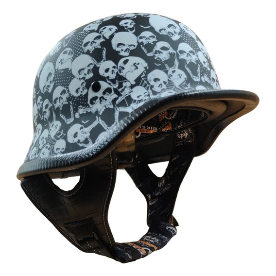 Casco 3/4 Para Moto Certificado Dot Rudos Biker Chopper