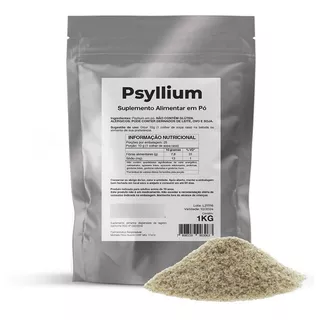 Psyllium Puro Em Pó Fibras 1kg Premium Original Concentrado