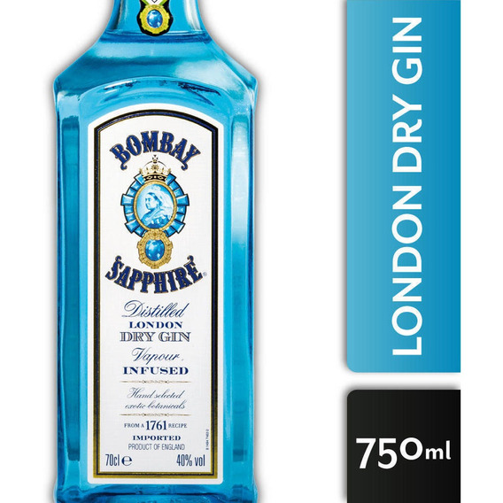 Ginebra Bombay Gin Bombay Sapphire 750cc 1 Unidad