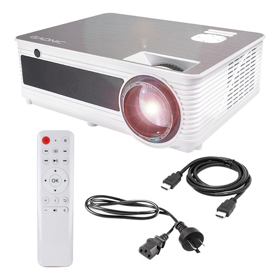 Proyector 5000 Lumens Full Hd 1080p Netbook Pro Netflix Hdmi Color Blanco