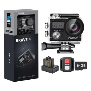 Akaso Brave 4 4k 30fps + Microsdxc 64 Gb Kit Accesorios