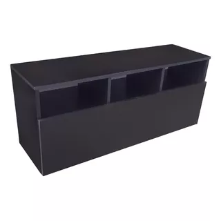 Rack Mesa Para Led Tv Melamina Color Negro 120 Cm