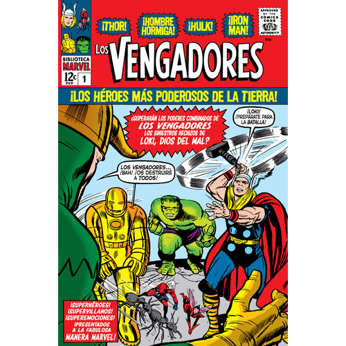 Biblioteca Marvel Los Vengadores 1. 1963-64: The Avengers 1-6 Usa, De Jack Kirby. Editorial Panini Comics En Español