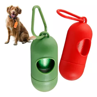 Dispensador Y Bolsas Perros Heces Popo Mascota Colgar 2 Pzas