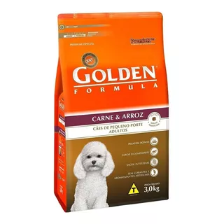 Alimento Golden Premium Especial Formula Para Cão Adulto De Raça Pequena Sabor Carne E Arroz Em Sacola De 3kg