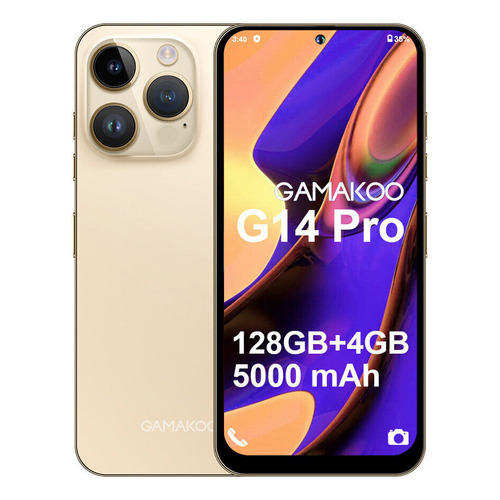 Gamakoo G14 Pro Dual SIM 128 GB dorado 4 GB RAM