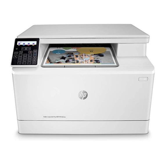 Impresora Multifunción Color Hp Laserjet Pro M182nw, Wi-fi Color Blanco/gris