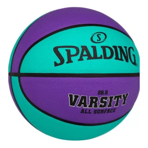 Pelota de básquet Spalding NBA Varsity ‎73-743E nº 6 color purple/teal para entrenamiento de exterior
