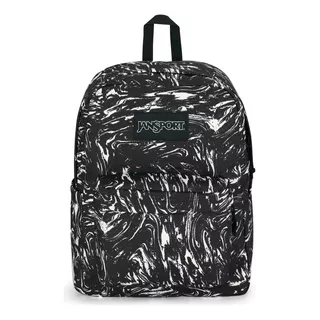 Jansport Mochila Superbreak Marbled Motion 26l Js0a4qutgm1 Color Negro Diseño De La Tela Estampado