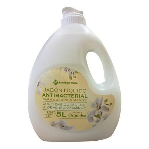 Jabón Líquido Antibacterial Members Mark 5l Aroma Orquídea