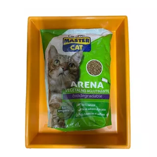 Arenero O Bandeja Sanitaria + Arena Para Gatos Biodegradable
