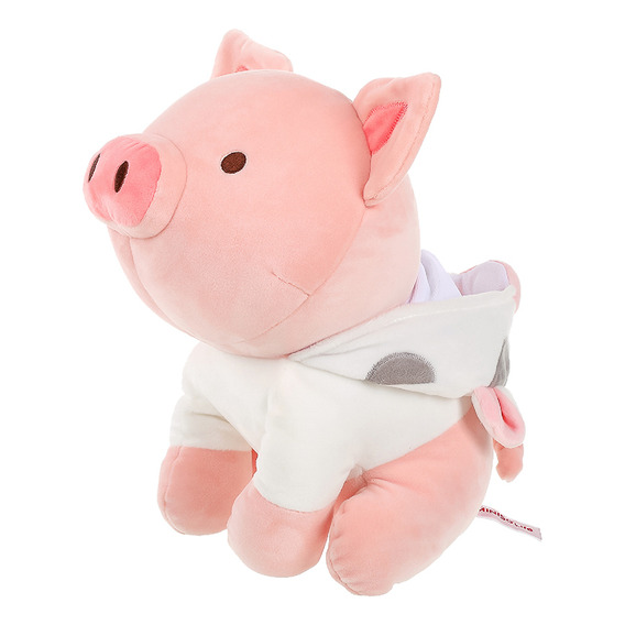 Miniso Peluche Cerdito Sentado Con Capucha De Vaca 27.9x21.2