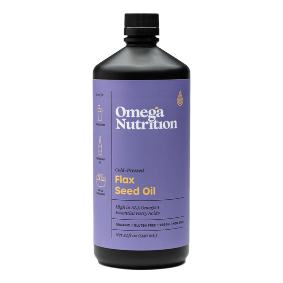 Aceite Lino Flax Oil Organico Omega Nutrition 946ml