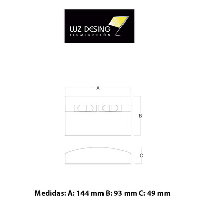 Aplique De Pared Exterior Vk-fonster Diseño Moderno Vk  