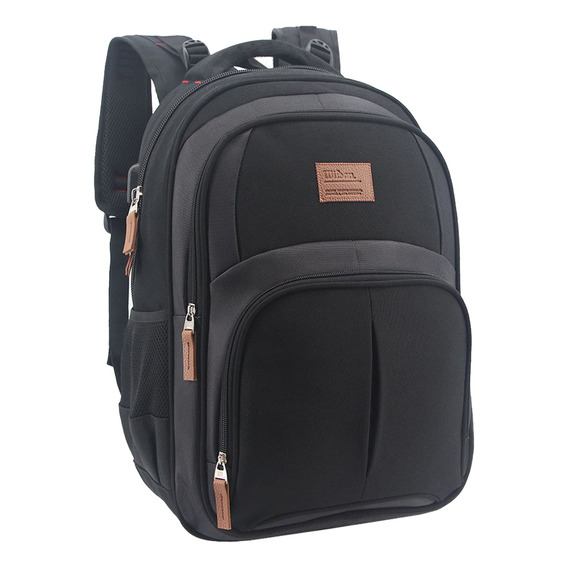 Mochila Wilson Porta Notebook Original Reforzada Con Puerto Usb Urbana Ejecutiva Unisex Color Negro 65.11112bl