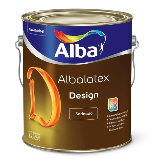 Albalatex Design Latex Blanco Satinado 20lt - New Life