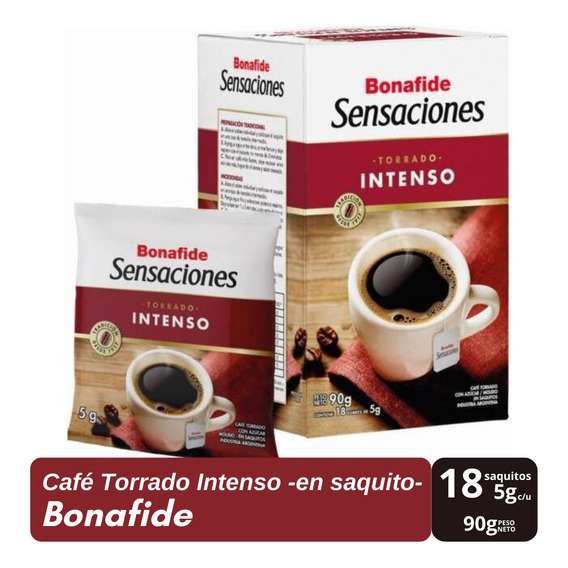 Cafe Torrado Intenso En Saquitos Bonafide 18un X 5g