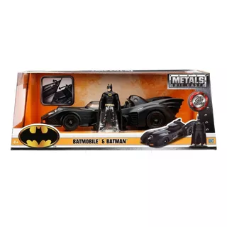 Batimovil Tim Burton 1/24 Figura Batman Batmobile Jada Metal