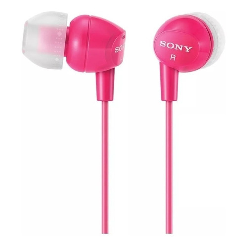 Sony Audífonos Interno Ligeros Mdr-ex15 Negro Color Rosa