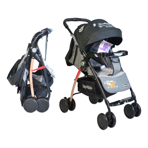 Cochecito de paseo Bipokids BBS 15 Coche Cuna negro