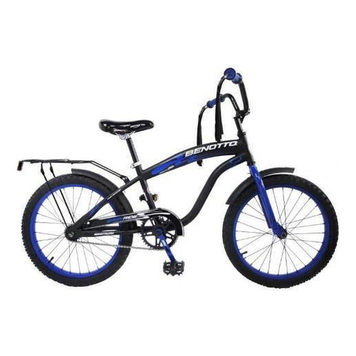 Bicicleta infantil Benotto City Easy Ride R20 freno contrapedal color negro/azul
