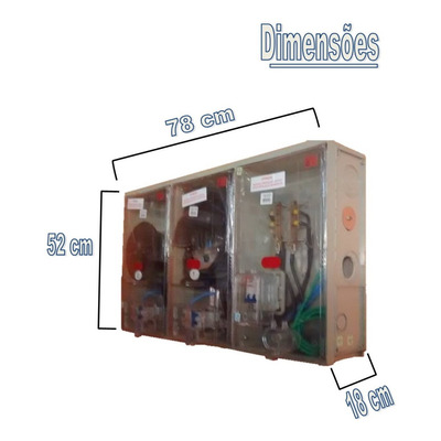 Caixa De Luz  -2 Medidores/relógios- Padrão Eletropaulo-aes