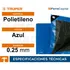 Lona multiuso Truper LT-34Z impermeable de 3m x 4m color azul