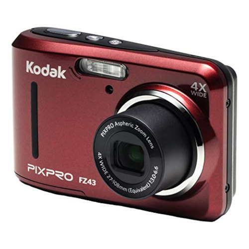 Cámara Digital Kodak Pixpro Con Zoom Amigable Fz43-rd De 16