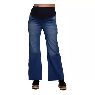 Pantalon Maternal Wide Con Faja Art. 2346 Mama Que Sera