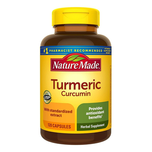 Nature Made Turmeric Curcumin Curcuma  Antioxidante 120 Cap Sabor N/a