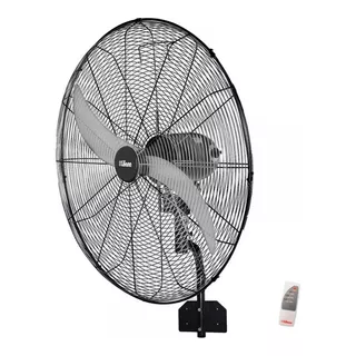 Ventilador De Pared Liliana Vwit32 Negro Con 2 Palas Color  Plata De  Metal, 32  De Diámetro 220 v