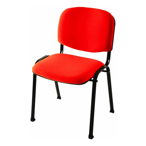 Silla de escritorio Rastasabalero Sillas SAPT  roja con tapizado de cuero sintético