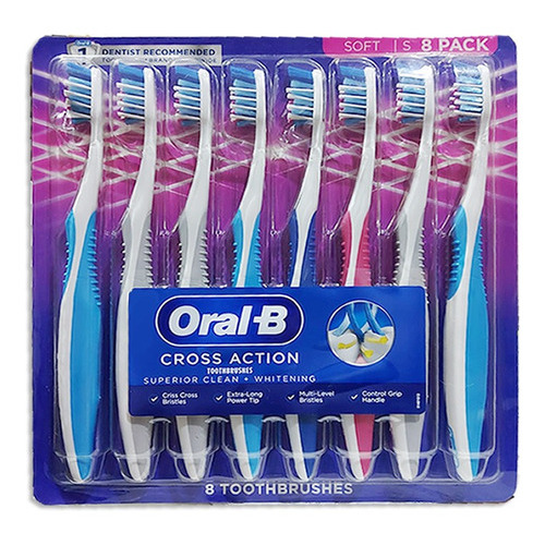 8 Cepillos De Dientes Oral B - Unidad Color Surtidos