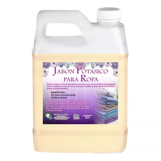 Jabon Liquido Potasico Para Ropa 4lt Corta Grasa Hogar