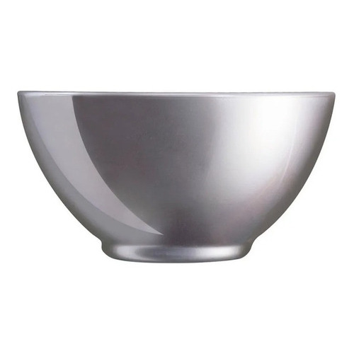 Bowl Vidrio Cereal 500 Cc Flashy Breakfast Luminarc Color Silver