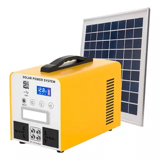 Generador De Energia Solar Portatil Recargable Con Enchufes